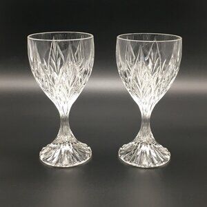 Mikasa Crystal Park Ridge Wine Glasses – Excellent – 6-1/4” - Set of 2